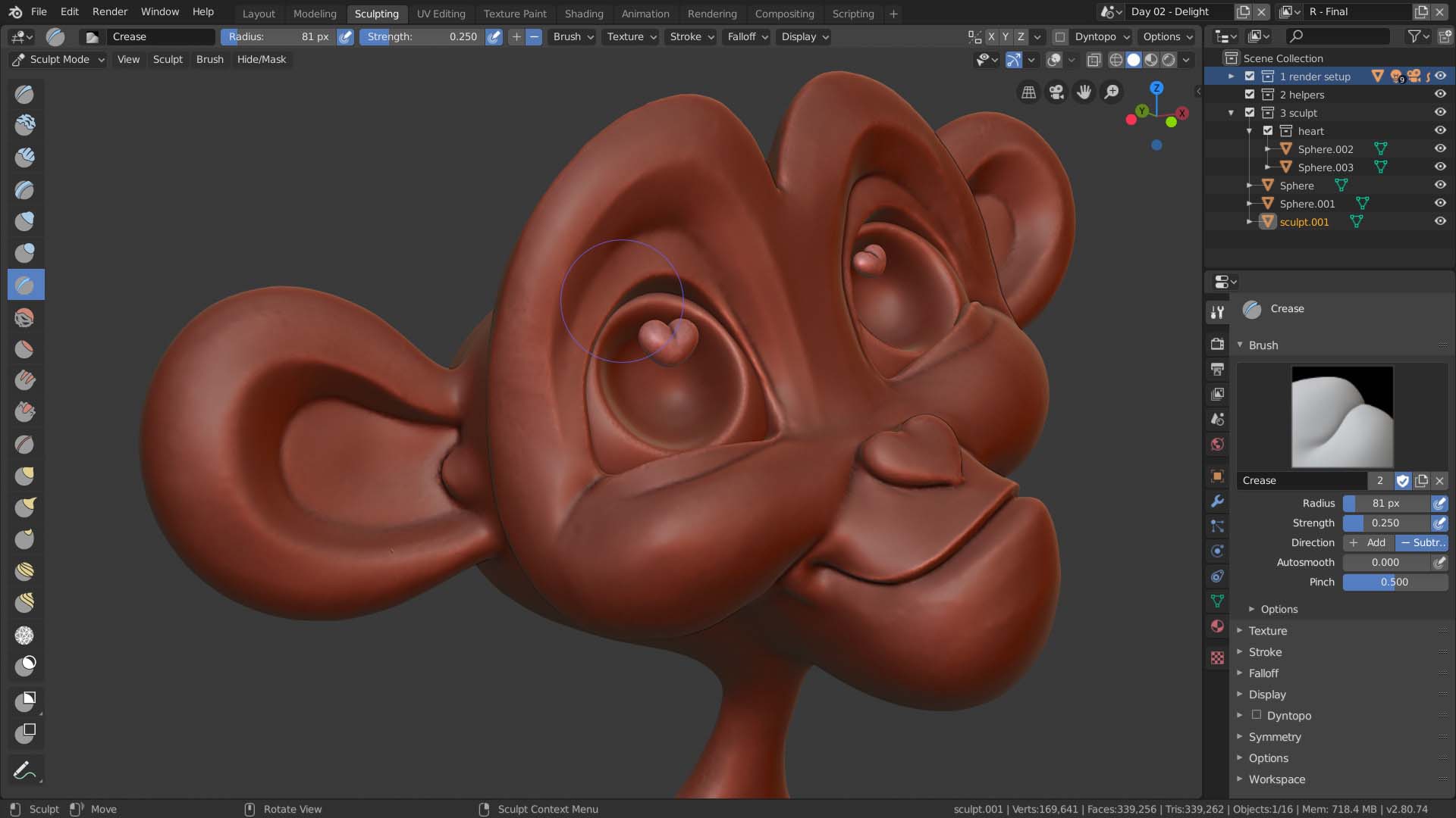 Digital sculpting