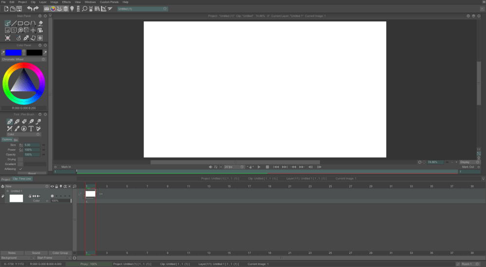 3 TV paint interface